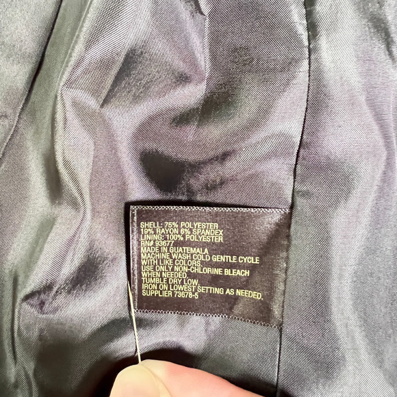 Worthington Womens Single Button Blazer Black Size 6 NWT Interview Work Outfit - Picture 6 of 6